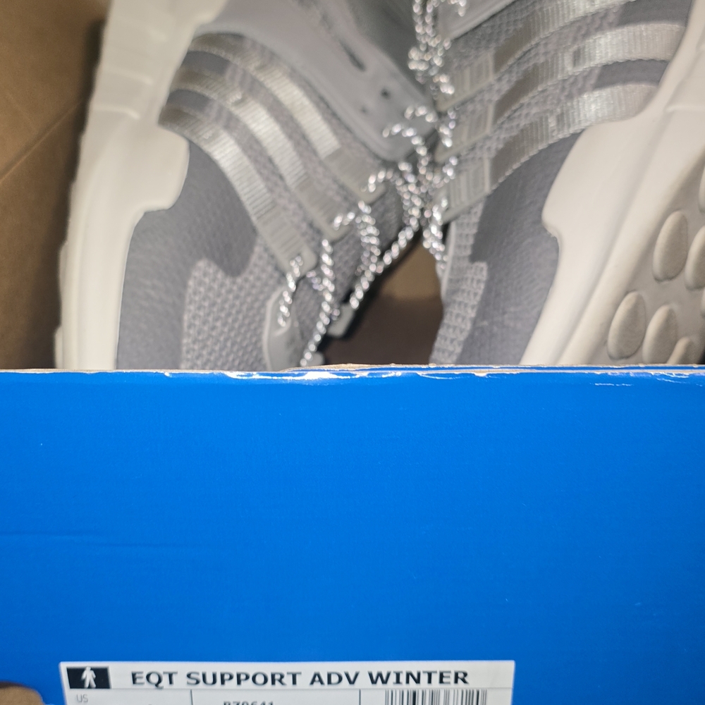Adidas MENS EQT Support ADV Winter Sneakers - Gray Sz 9.5 Men